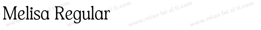 Melisa Regular字体转换